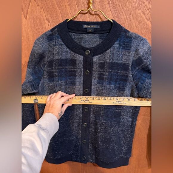 Pendleton Blue Wool Blend Cardigan size S - Picture 6 of 10